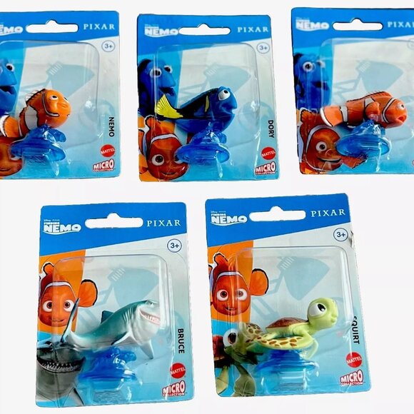 Complete Set of (5) "Finding Nemo" Micro Collection Figures - Disney/Pixar - OOP - Picture 1 of 7